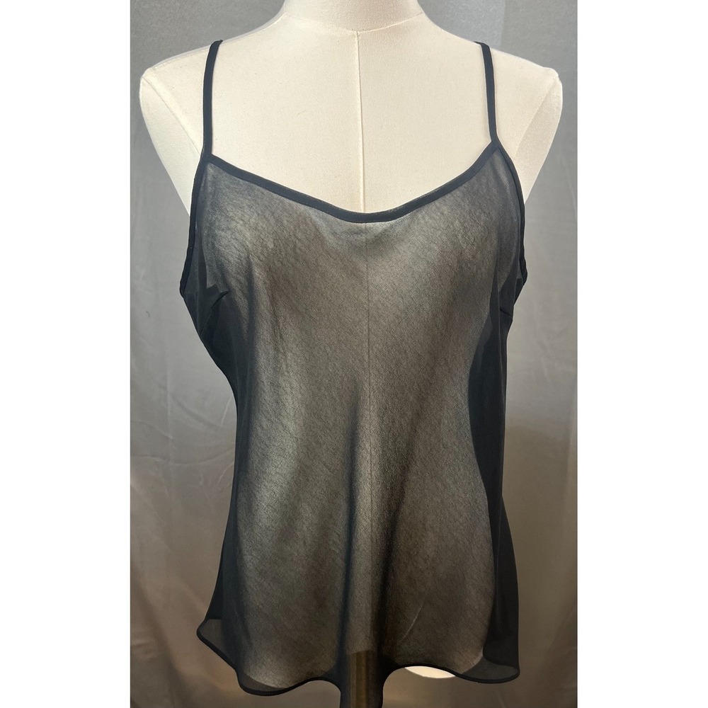Sheer Black Fairy Grunge Whimsigoth Camisole Going Out Top L